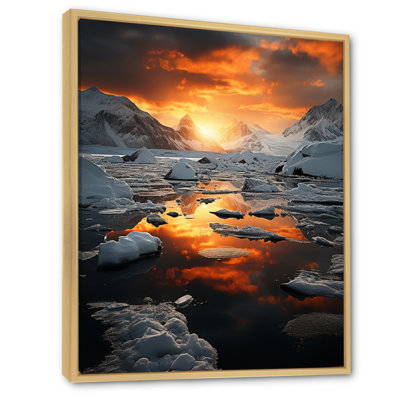 Glacier Icy Brilliance Sunset II - Décoration murale paysage et nature