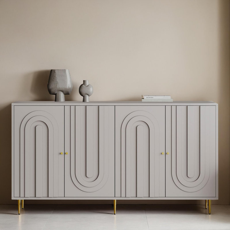 Console de 60 po pour le couloir, Gris