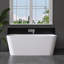 Baignoire de trempage autoportante en acrylique 59 po x 30 po