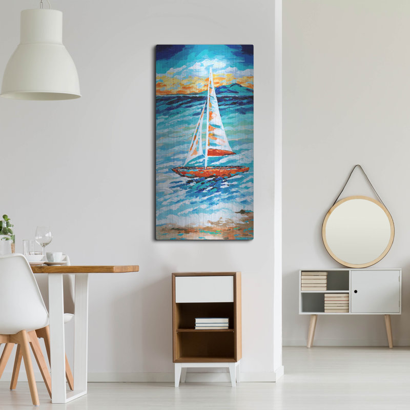 «Wind In My Sail II» par Carolee Vitaletti, H 48 po x l 24 po