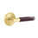 Mortaise intérieure Emtek Select Passage avec rosette Watford et tige en T, marbre Rosso Levanto