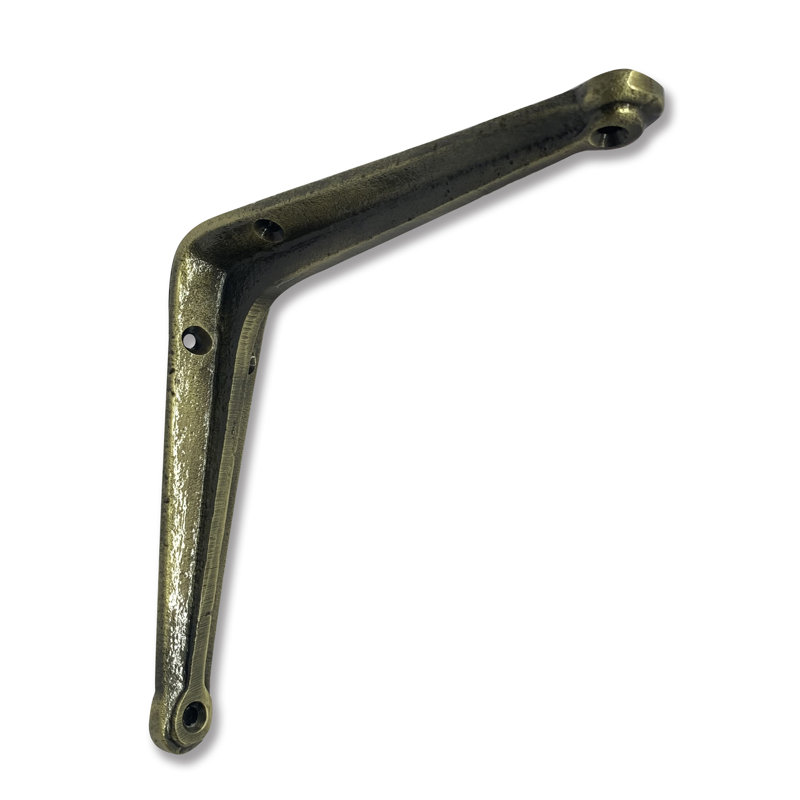 Support tablette en l, Laiton antique