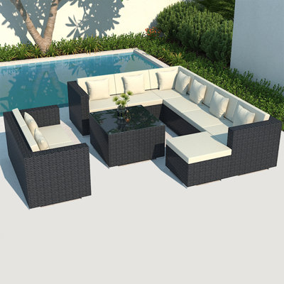 Nadilynn 8 - Person Patio Conversation Set