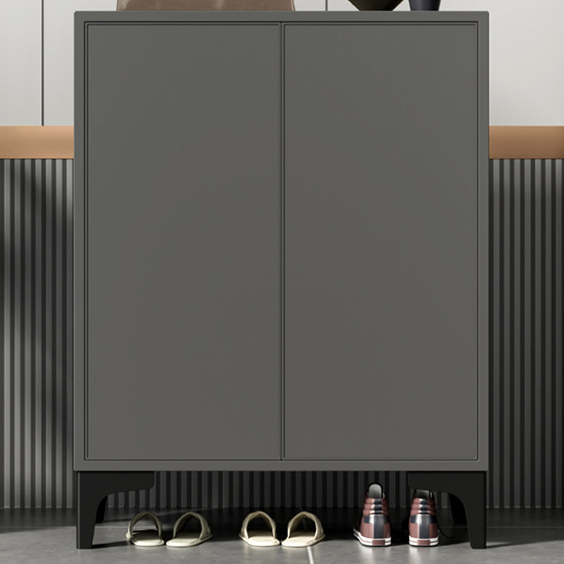 Rangement pour chaussures en alliage d'aluminium noir