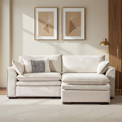Wolff 3-Piece L-Shape Sectional Sofa with Double-Cushion