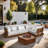 Ivry Water Resistant Fabric Upholstered Outdoor Patio Modular Sectional-652555926