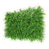 24" Artificial Fern Mixed Grass Greenery Wall Panel Hedge Mat Backdrop Privacy Screen