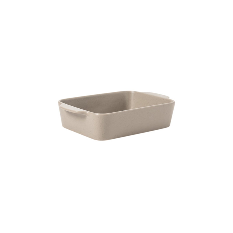 Claybrook 2 Piece Stoneware Rectangular Baking Dish Set, Taupe
