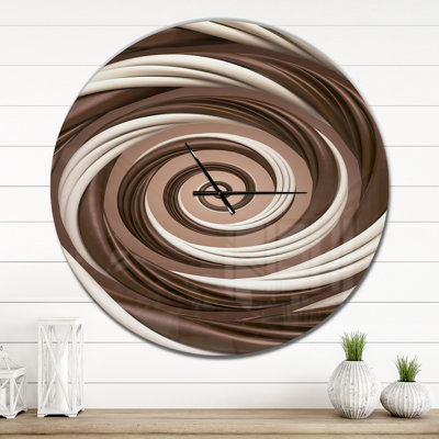 Horloge murale moderne chocolat et bonbon au lait
