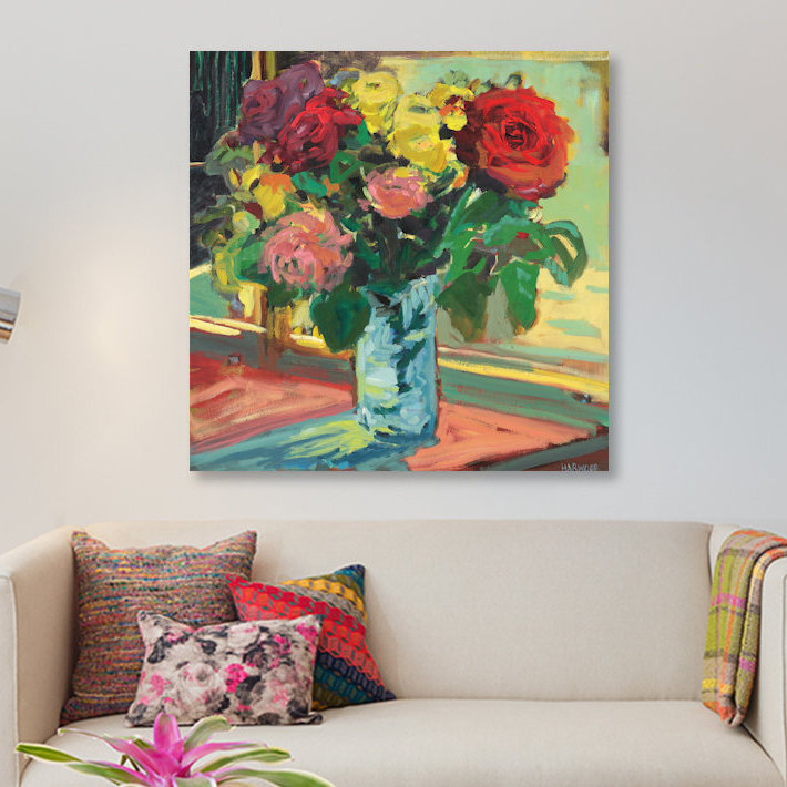 «Window Sill II», reproduction sur toile, H 18 po x l 18 po x P 1,5 po, Toile tendue, Pas de tapis