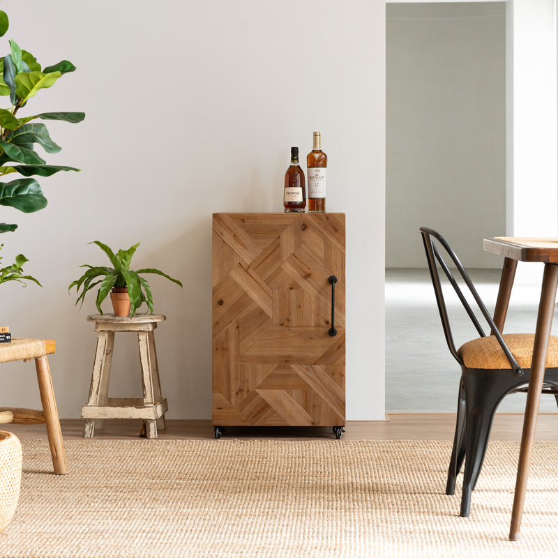 48.26cm Solid Wood Bar Cabinet