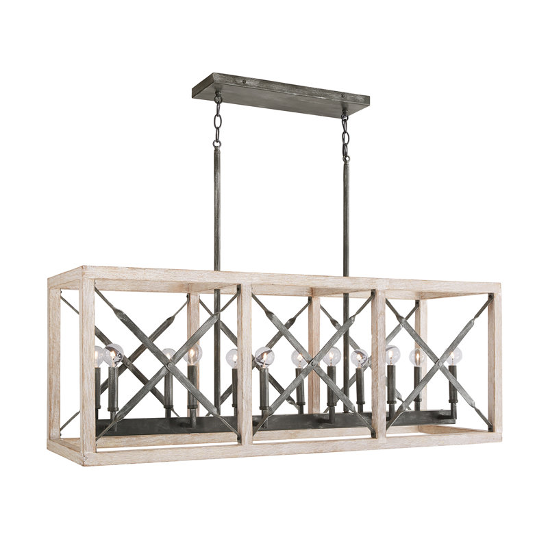 Luminaire suspendu pour îlot de cuisine 12 lumières emek