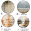 Art mural rond en métal Creasey - Paysages-109695463