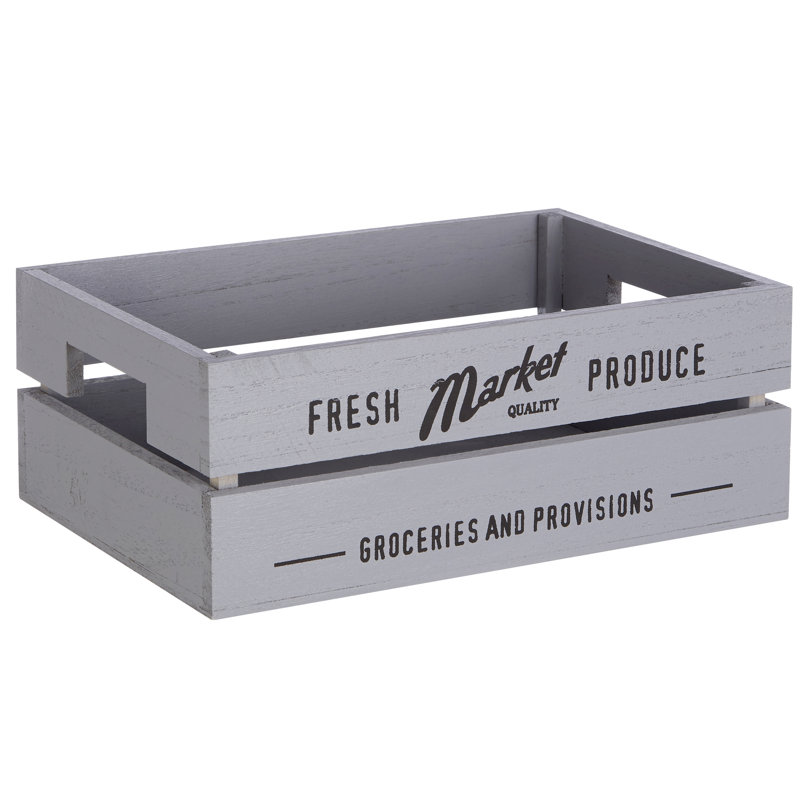 Brambly Cottage Decorative Bin, Grey