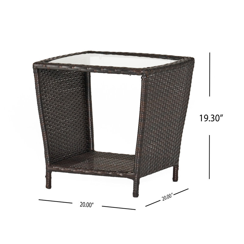 Table d'appoint Morgan, Brun