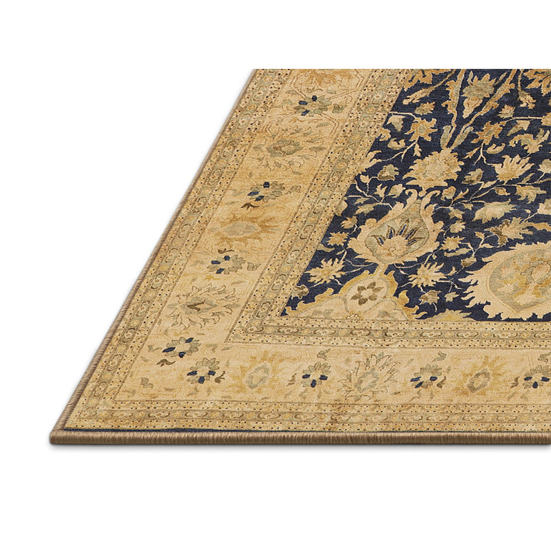 Tapis oriental beige / noir Dirazan, Rectangle 5 pi x 7 pi