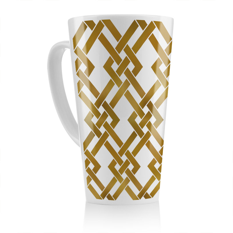 Geometric Chain Latte Mug