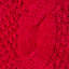 Bas de Noël 20 po en tricot torsadé rouge et crème