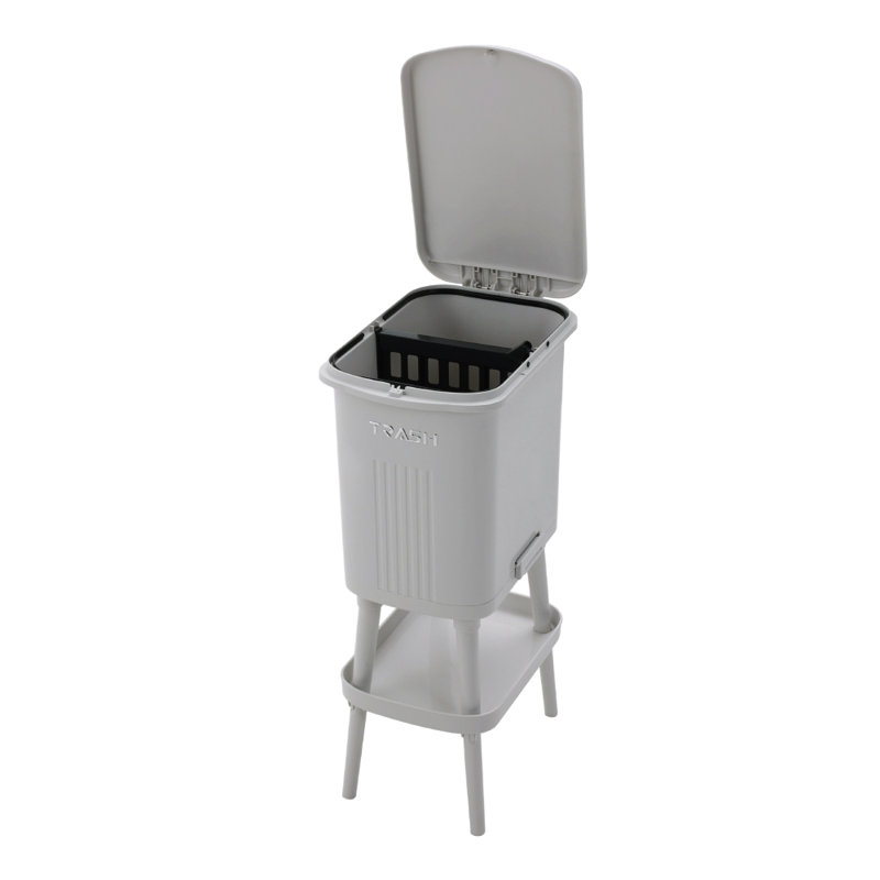 Polyvinyl Chloride (PVC) Swing Top Waste Bin, 18  Litres, 67.5cm H x 25cm W x 36.5cm D