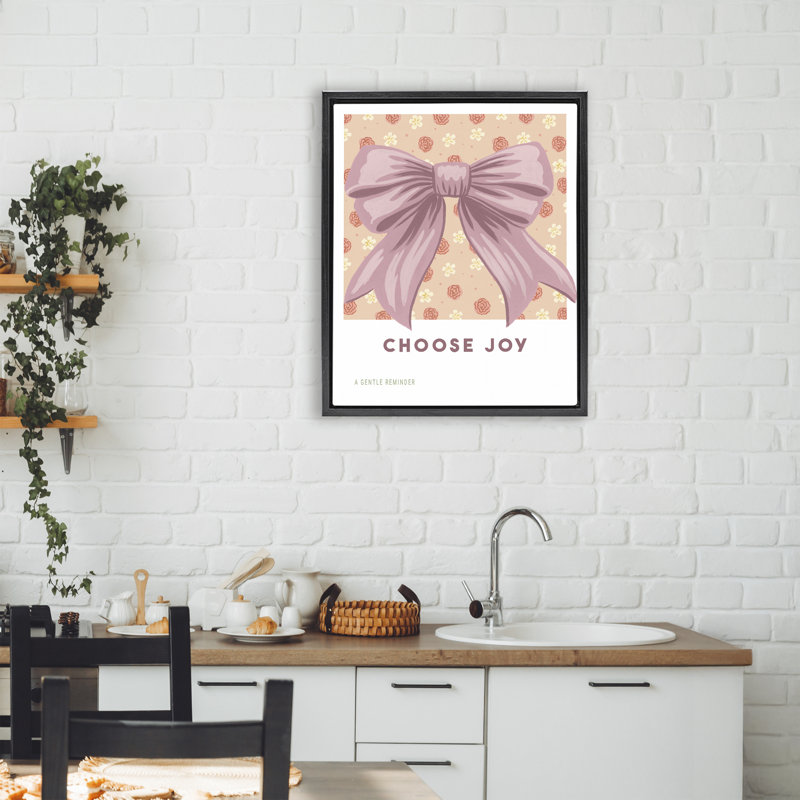 Choisissez un arc avec cadre flottant Florals, conçu par Courtney Haley, Cadre flottant noir de jais, H 21 po x l 17 po