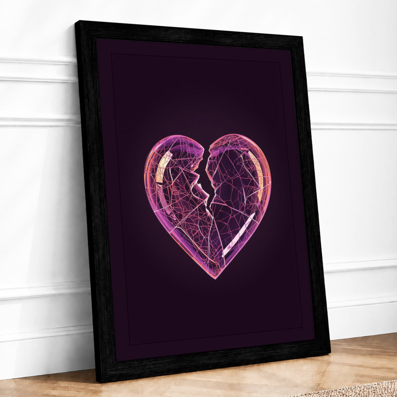 Fractured Light Modern - Framed Print, Black, A4 - 29.7 x 21.0 cm