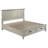 Ranbir Wood Eastern King Storage Panel Bed Distressed White-86180303-86180304