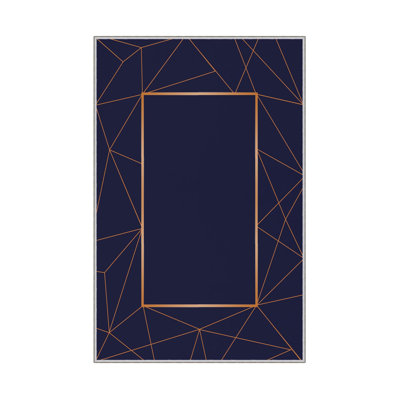 Elegant Hall Carpet, 2.6 x 9.8 Feet | 100% Polyester, 650 g/m², Pile Height: 0.3 Inches | Antibacterial, Non-Slip PVC Dot Underside | Machine Washable, 3D Digital Printing, Ideal for Modern Living Spaces