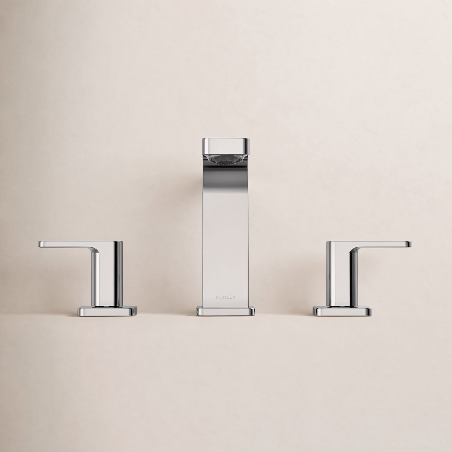 Parallel Widespread Bathroom Faucet, Polished Chrome, 1.2 GPM