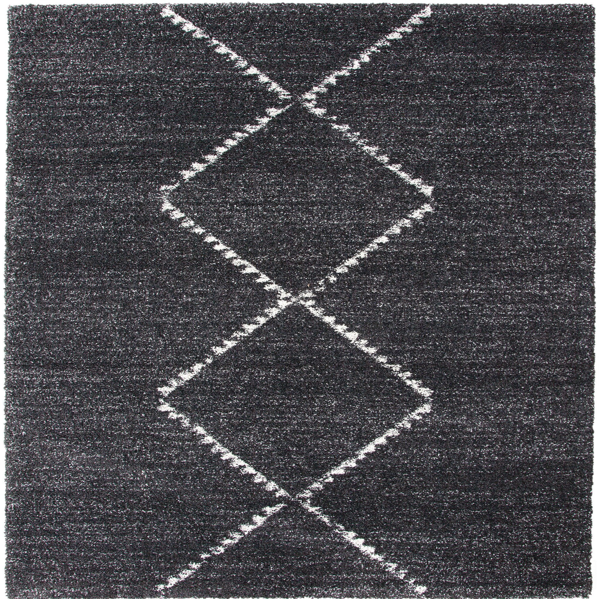 Foundry Select Black/ Ivory Argyle Area Rug | Wayfair