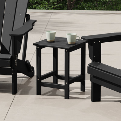 Shavon All Weather Adirondack Outdoor HDPE Side Table