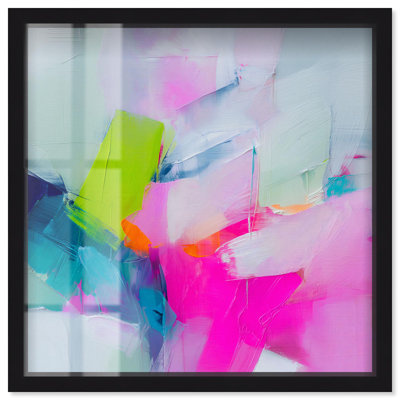 Neon Cloudscape II Shadowbox Print Pastel Wall Decor by Art Remedy