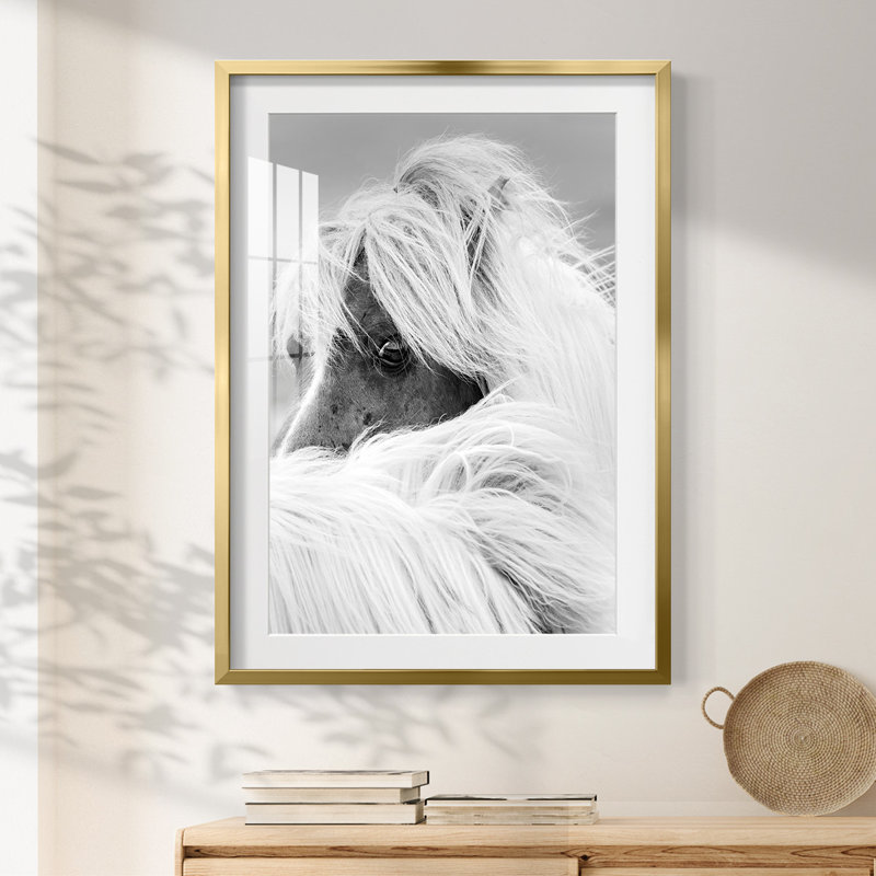 Arrangement vertical II - toile tendue avec châssis, Doré, H 28,5 po x l 20,5 po