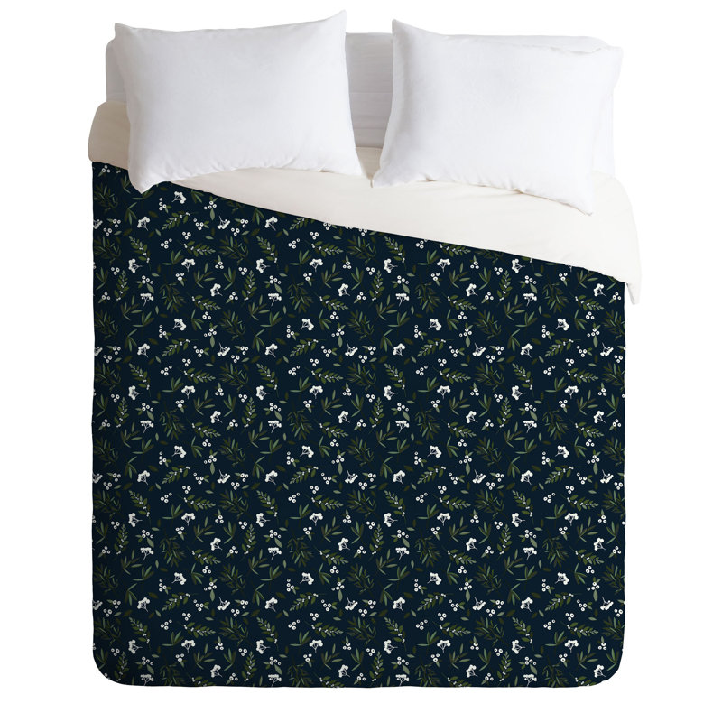 Polyester Floral Duvet Cover, Twin Duvet Cover + 1 Sham