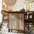 Modern Solid Ash Wood Dining Table with Rattan-560626286