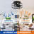 Anthony 12.5'' Black Caged Ceiling Fan with Lights and Remote Control, Small Flush Mount Ceiling Fan-1339912863