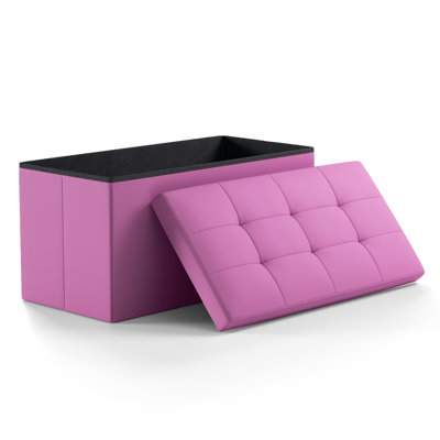 Banc de rangement rembourré en similicuir Echavarria