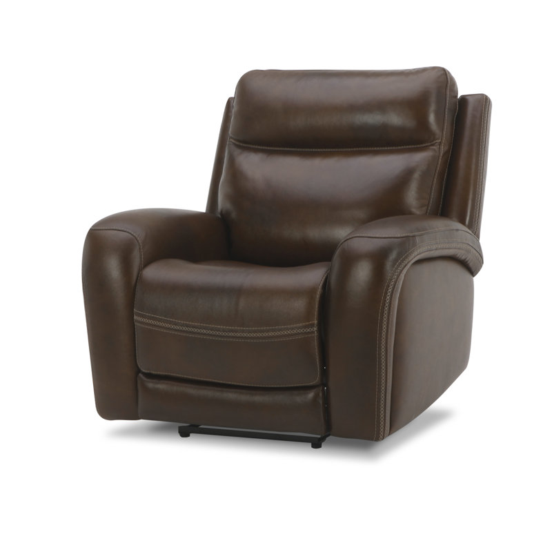 Fauteuil inclinable électrique en cuir Britaney