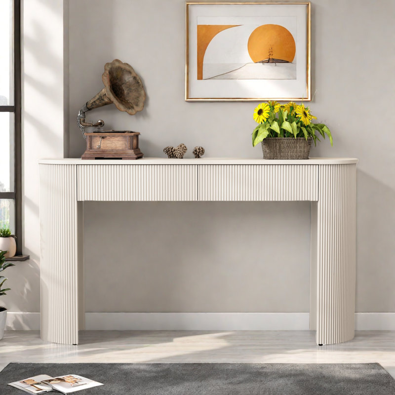 Console moderne avec 2 tiroirs