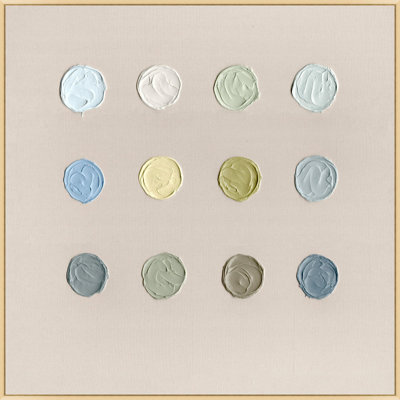 Coast Cool Palette - reproduction de cadre flottant sur toile