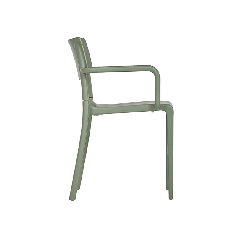 Fauteuil de terrasse empilable, Vert olive