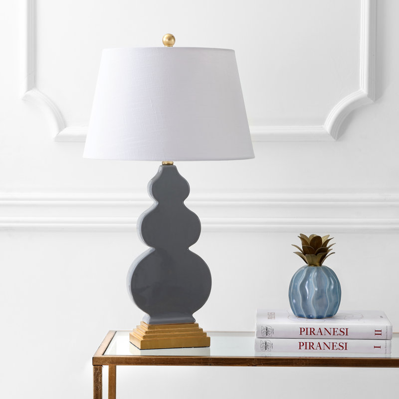 Hersom Lamp, Gray/Gold