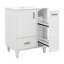 Meuble-lavabo 24 po avec lavabo, ensemble de meuble-lavabo autoportant avec tablette de porte, tiroir profond et panier coulissant à 2 niveaux-961606236