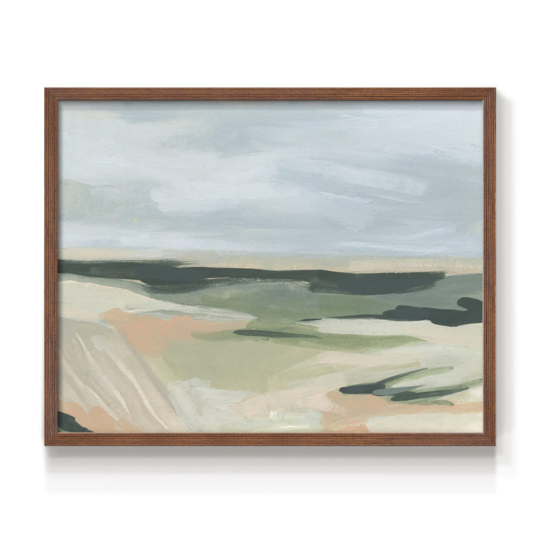 «Pastel Plains II», reproduction encadrée, Noyer, H 16 po x l 20 po