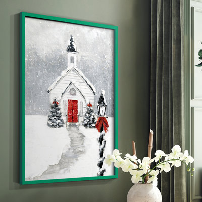 «Soft Silent Night», reproduction encadrée - bois massif