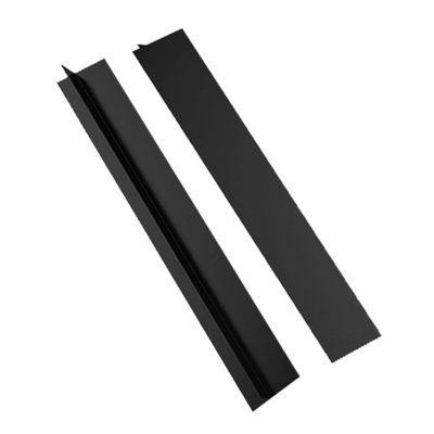 Silicone Stove Gap Covers, 2 Pack Heat Resistant Oven Gap Filler Seals Gaps with Anti-Slip Mirror Base, Stain Resistant Stove Counter Gap Cover Silicone Strips Between Stovetop and Counter, Black