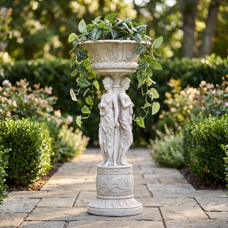 Support à plante à piédestal avec urne néo-classique Chatsworth Manor