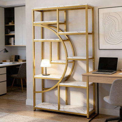 Spacious Etagere,Freestanding Display Shelf,Bookcase