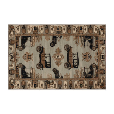 Tapis intérieur et extérieur gris Transport