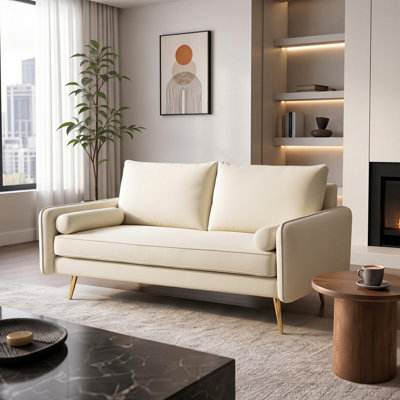 Causeuse à accoudoirs arrondis 56 po Sofa