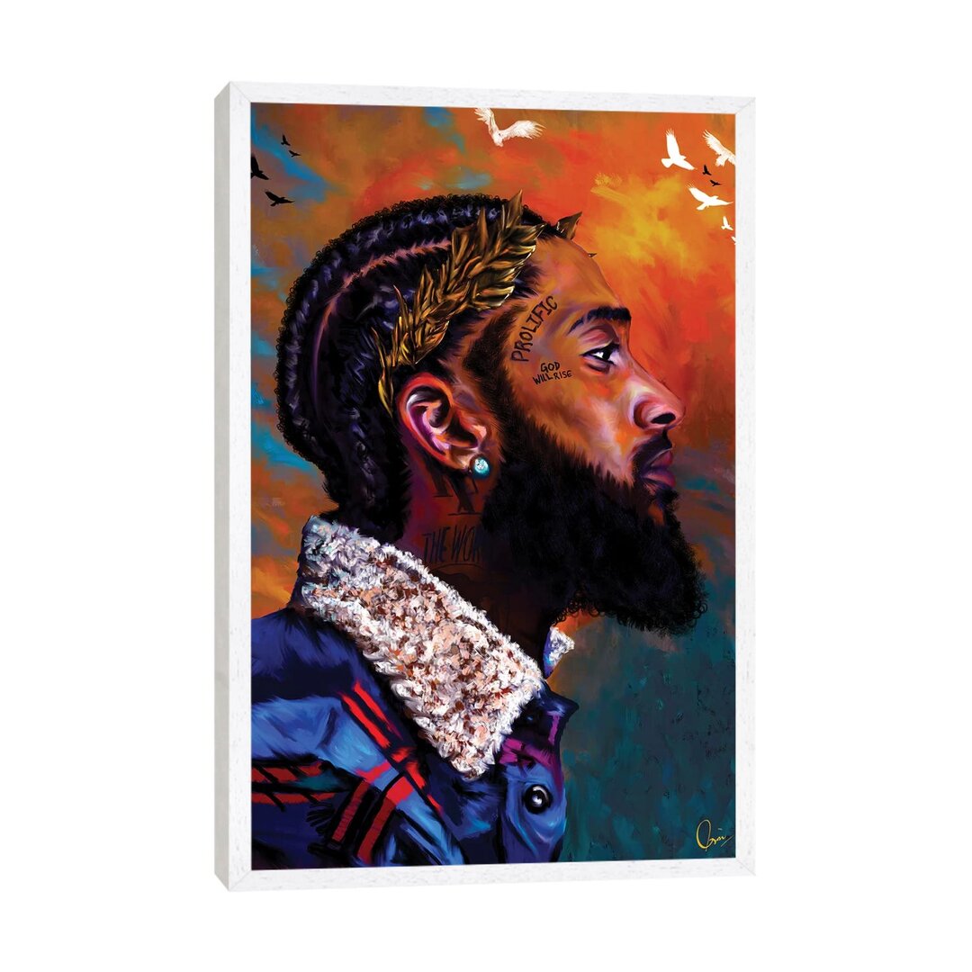 Leinwandbild - Grafikdruck „Nipsey Hussle” von Crixtover Edwin